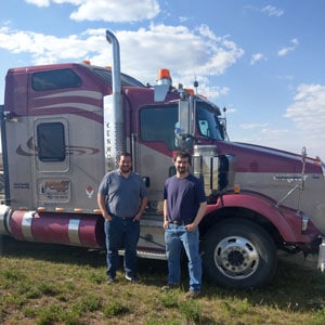 Ben and Jacob Klassen of Terrock Trucking and Excavating in Alberta